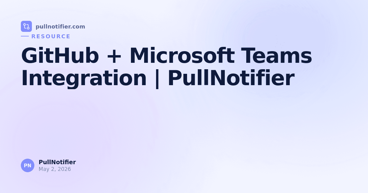 GitHub + Microsoft Teams Integration