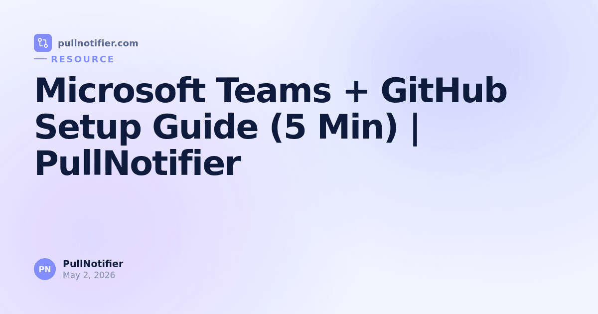 Microsoft Teams + GitHub Setup Guide (5 Min)