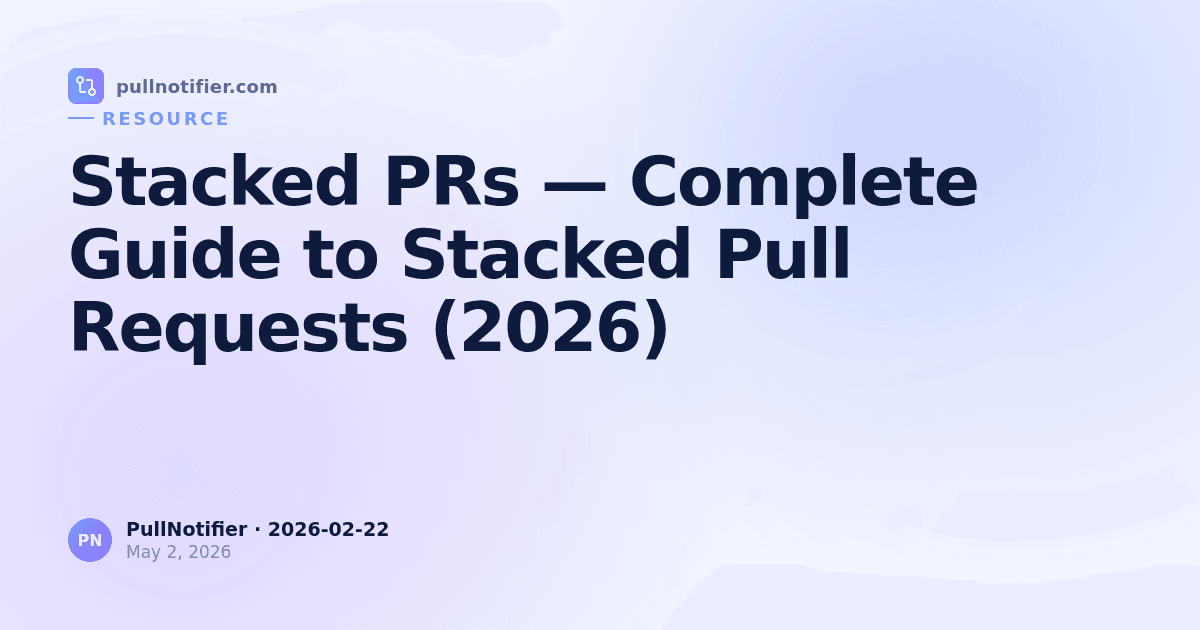 Stacked PRs — Complete Guide to Stacked Pull Requests (2026)